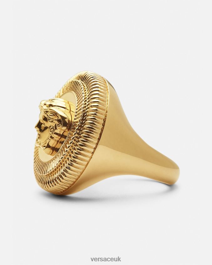 Women Versace Medusa Biggie Ring 6D2D06783 Gold Accessories