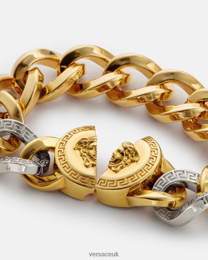 Women Versace Medusa Chain Bracelet 6D2D06787 Gold Accessories