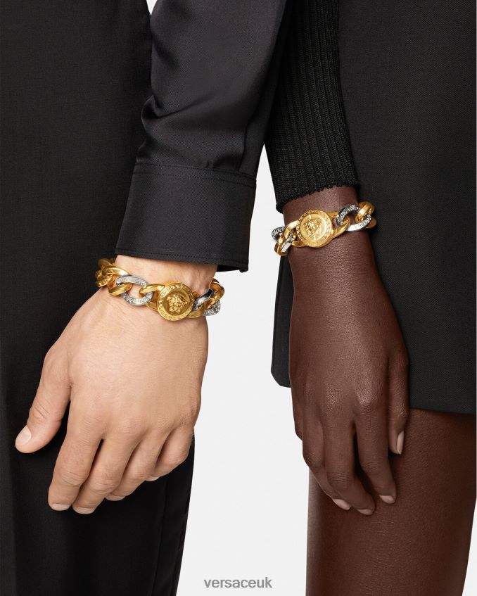 Women Versace Medusa Chain Bracelet 6D2D06787 Gold Accessories