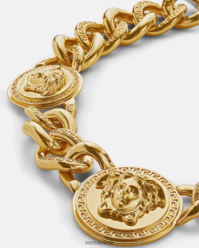 Women Versace Medusa Chain Necklace 6D2D06784 Gold Accessories