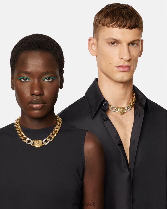 Women Versace Medusa Chain Necklace 6D2D06785 Gold Accessories