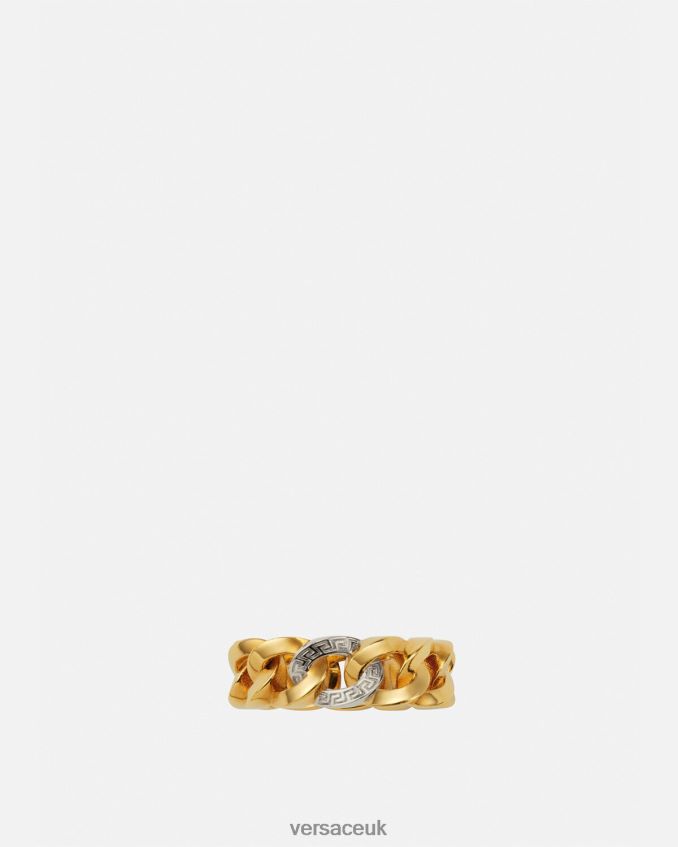 Women Versace Medusa Chain Ring 6D2D06786 Gold Accessories
