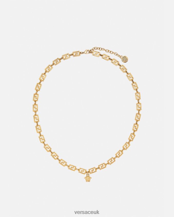 Women Versace Medusa Greca Necklace 6D2D06744 Gold Accessories