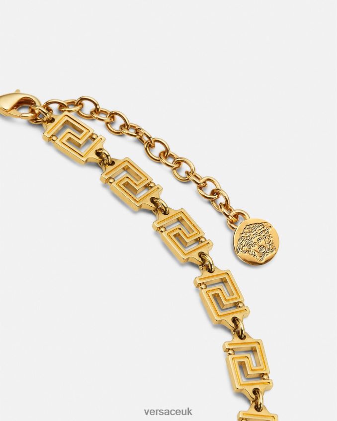 Women Versace Medusa Greca Necklace 6D2D06744 Gold Accessories
