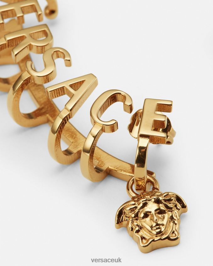 Women Versace Medusa Logo Ear Cuff 6D2D06802 Gold Accessories