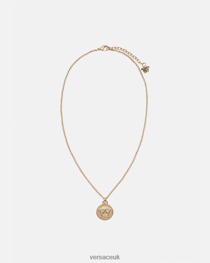 Women Versace Medusa Pendant Necklace 6D2D06770 Gold Accessories