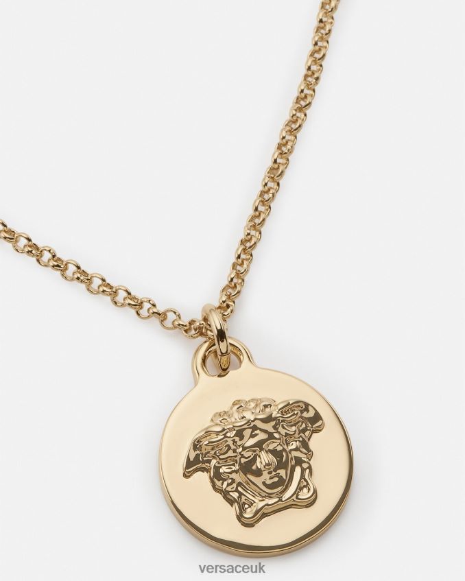 Women Versace Medusa Pendant Necklace 6D2D06770 Gold Accessories