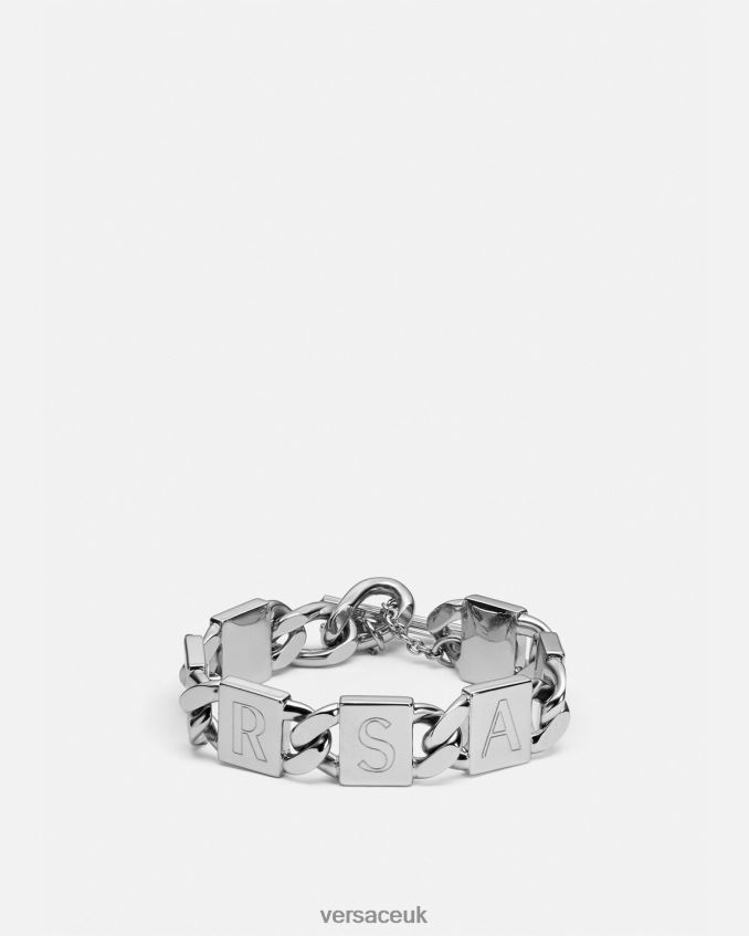 Women Versace Tiles Bracelet 6D2D06737 Silver Accessories