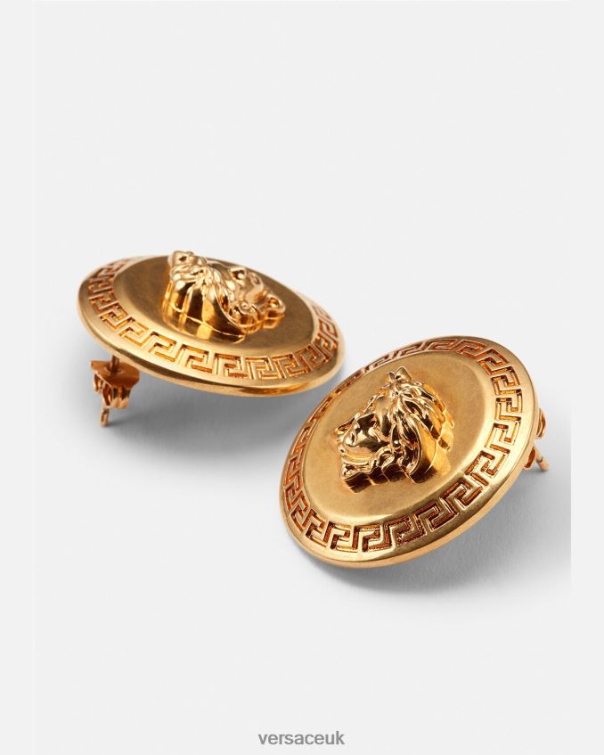 Women Versace Tribute Medusa Stud Earrings 6D2D06794 Tribute Gold Accessories