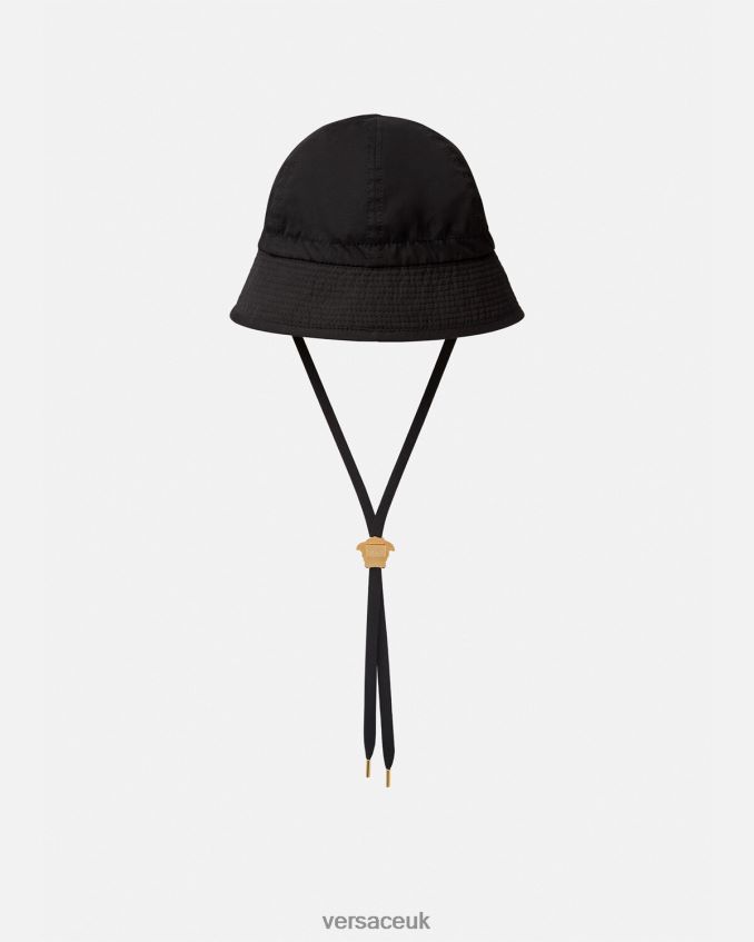 Women Versace Medusa Bucket Hat 6D2D061700 Black Accessories