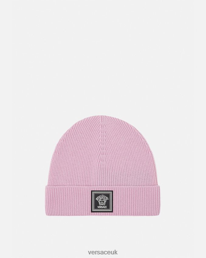 Women Versace Medusa Wool Hat 6D2D06880 Light Pink Accessories