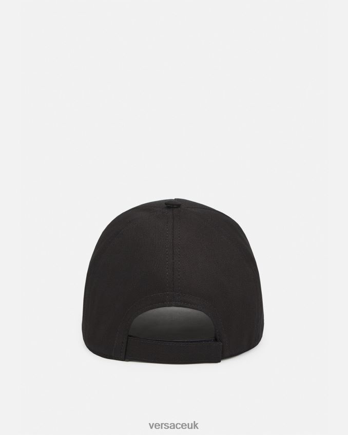 Women Versace Studded Medusa Baseball Cap 6D2D06881 Black Accessories
