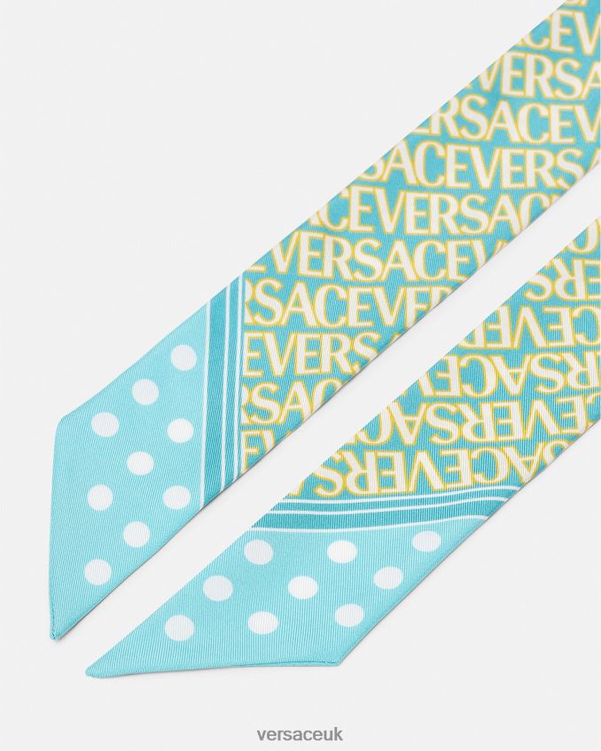 Women Versace Allover Scarf Tie 6D2D06897 Print Accessories