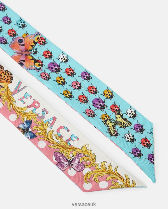 Women Versace Butterflies Scarf Tie 6D2D06893 Print Accessories