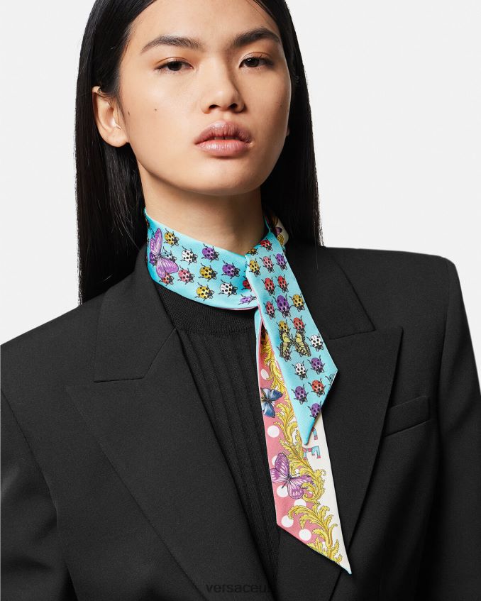 Women Versace Butterflies Scarf Tie 6D2D06893 Print Accessories