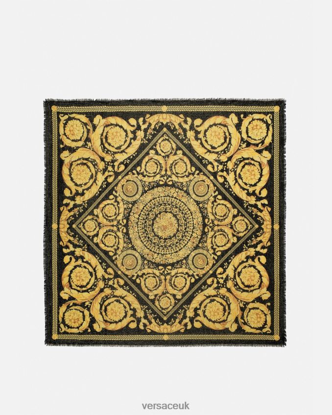 Women Versace Barocco Fringed Shawl 6D2D06901 Print Accessories