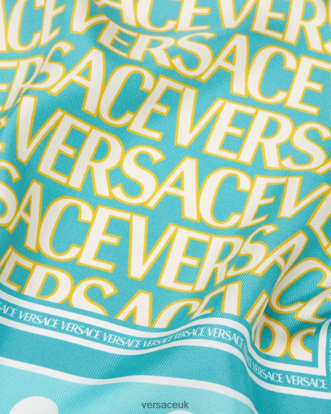 Women Versace Allover Silk Foulard 6D2D06884 Print Accessories
