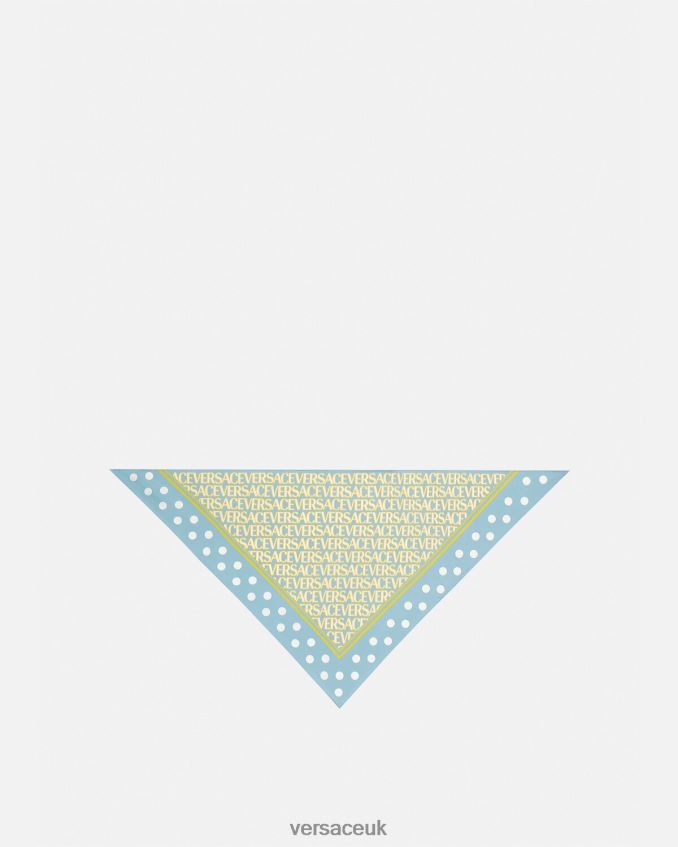 Women Versace Allover Silk Triangle Foulard 6D2D06886 Print Accessories
