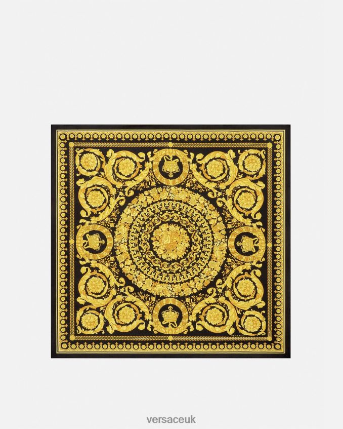 Women Versace Barocco Large Silk Foulard 6D2D06902 Print Accessories