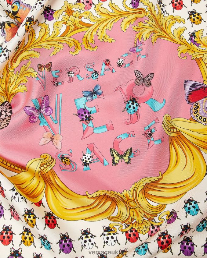 Women Versace Butterflies Large Silk Foulard 6D2D06889 Print Accessories