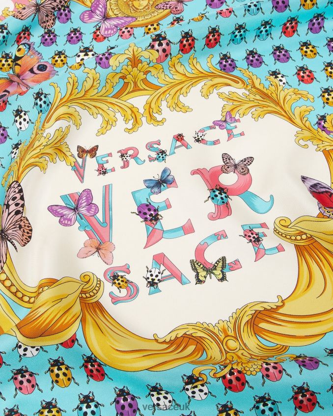 Women Versace Butterflies Large Silk Foulard 6D2D06890 Print Accessories