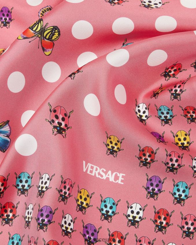 Women Versace Butterflies Large Silk Foulard 6D2D06892 Print Accessories