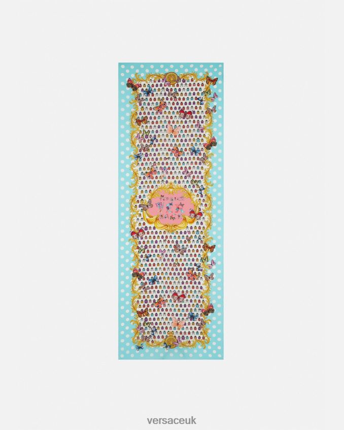 Women Versace Butterflies Silk Scarf 6D2D06894 Print Accessories