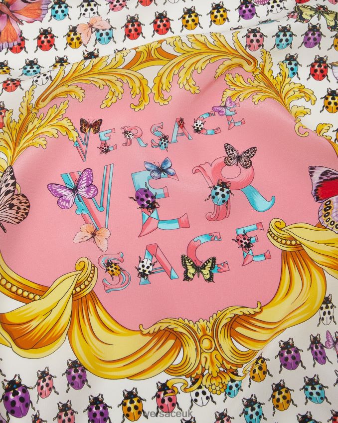 Women Versace Butterflies Silk Scarf 6D2D06894 Print Accessories