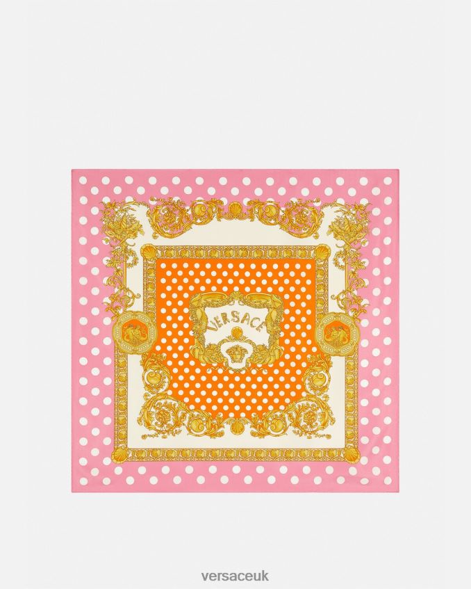 Women Versace Seashell Baroque Large Silk Foulard 6D2D06899 Print Accessories