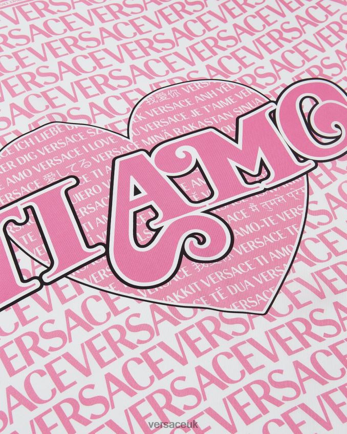 Women Versace \"Ti Amo\" Large Silk Foulard 6D2D06932 Print Accessories