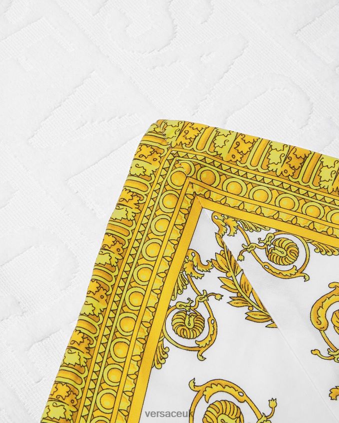 Women Versace I Baroque Beach Towel 6D2D061199 White Underwear & Beachwear