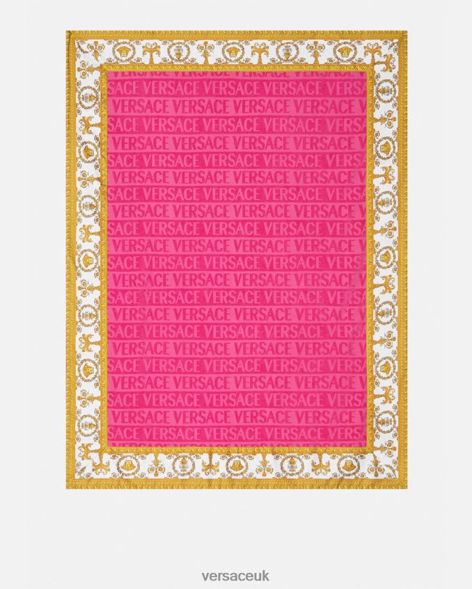 Women Versace I Baroque Beach Towel 6D2D061202 Fuchsia Underwear & Beachwear