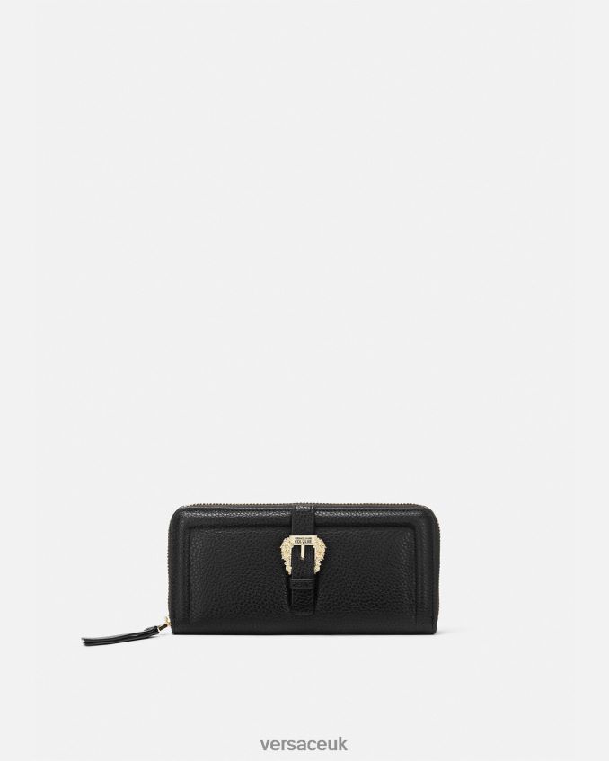 Women Versace Couture1 Continental Wallet 6D2D062320 Black Accessories