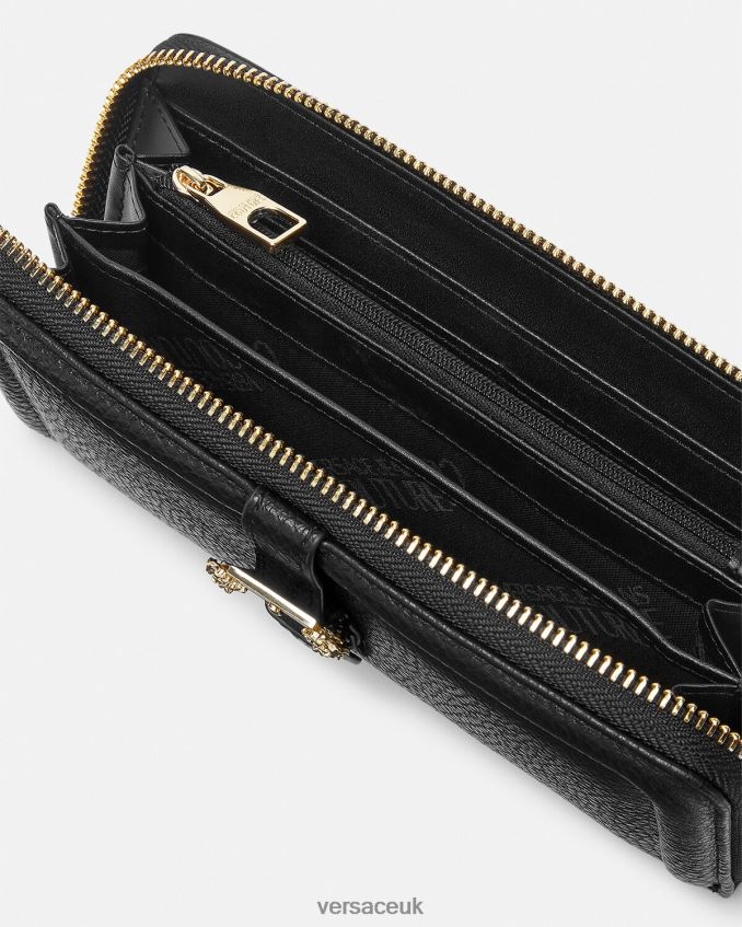 Women Versace Couture1 Continental Wallet 6D2D062320 Black Accessories