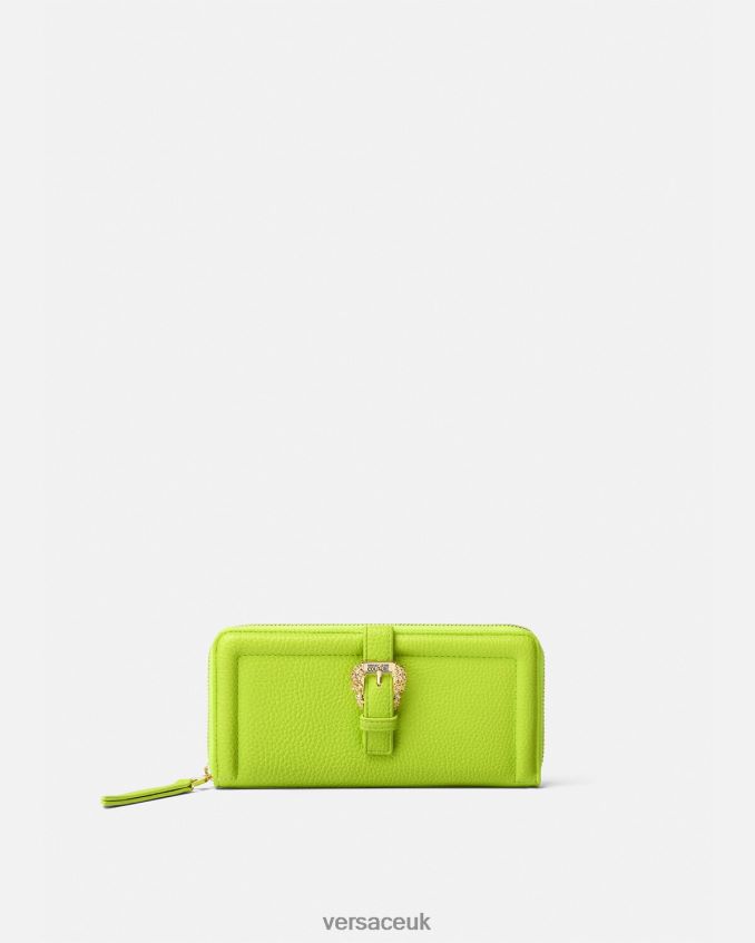 Women Versace Couture1 Continental Wallet 6D2D062346 Lime Accessories