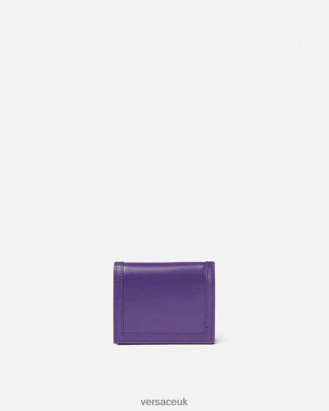 Women Versace Greca Goddess Bifold Wallet 6D2D06578 Violet Accessories