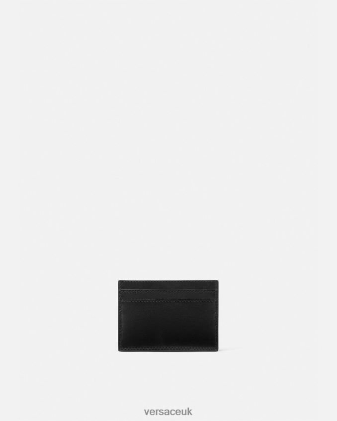 Women Versace Greca Goddess Card Holder 6D2D06556 Black Accessories