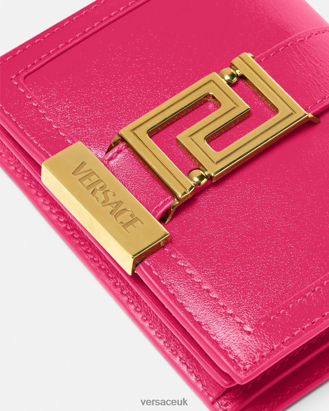 Women Versace Greca Goddess Chain Wallet 6D2D06564 Pink Accessories