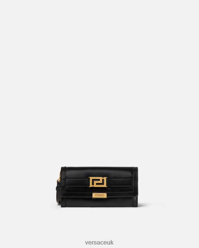 Women Versace Greca Goddess Wallet 6D2D06565 Black Accessories
