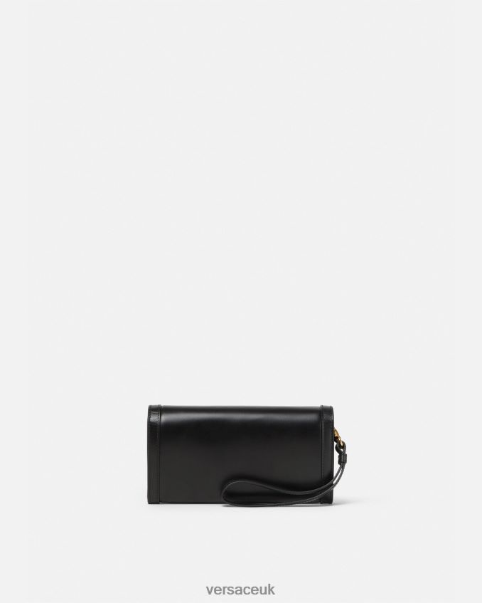 Women Versace Greca Goddess Wallet 6D2D06565 Black Accessories