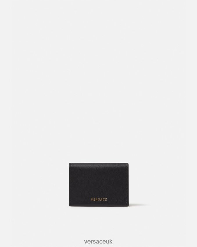 Women Versace La Medusa Card Holder 6D2D06572 Black Accessories