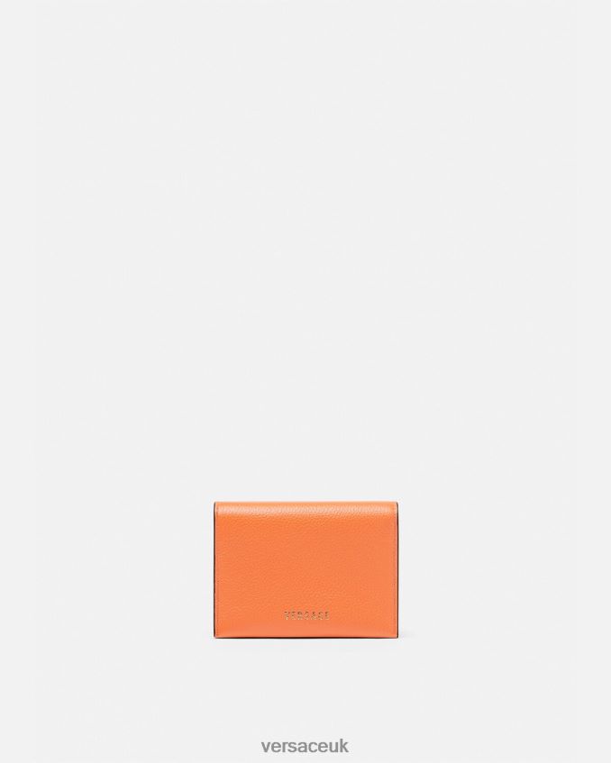 Women Versace La Medusa Card Holder 6D2D06581 Orange Accessories