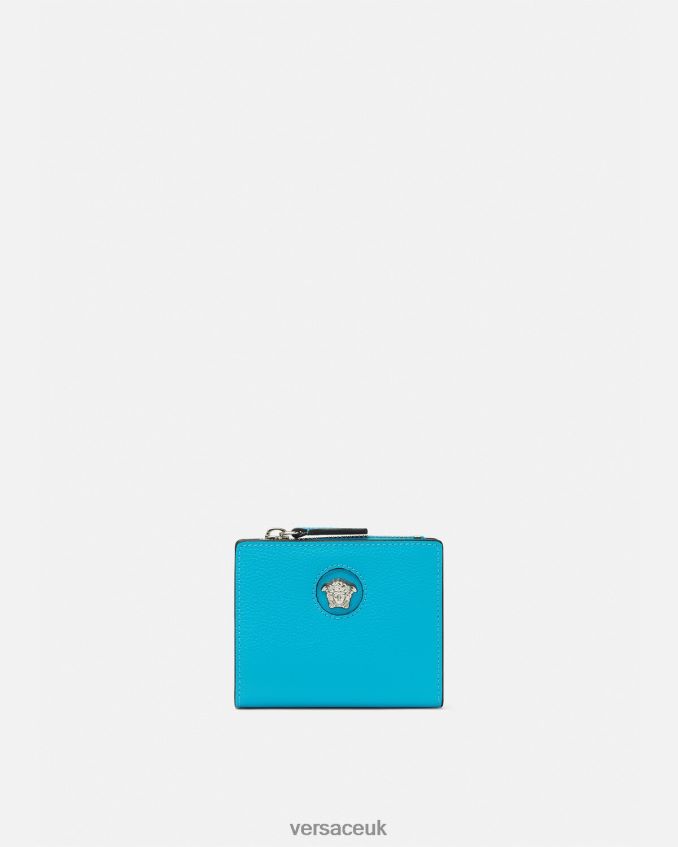 Women Versace La Medusa Wallet 6D2D06569 Turquoise Accessories