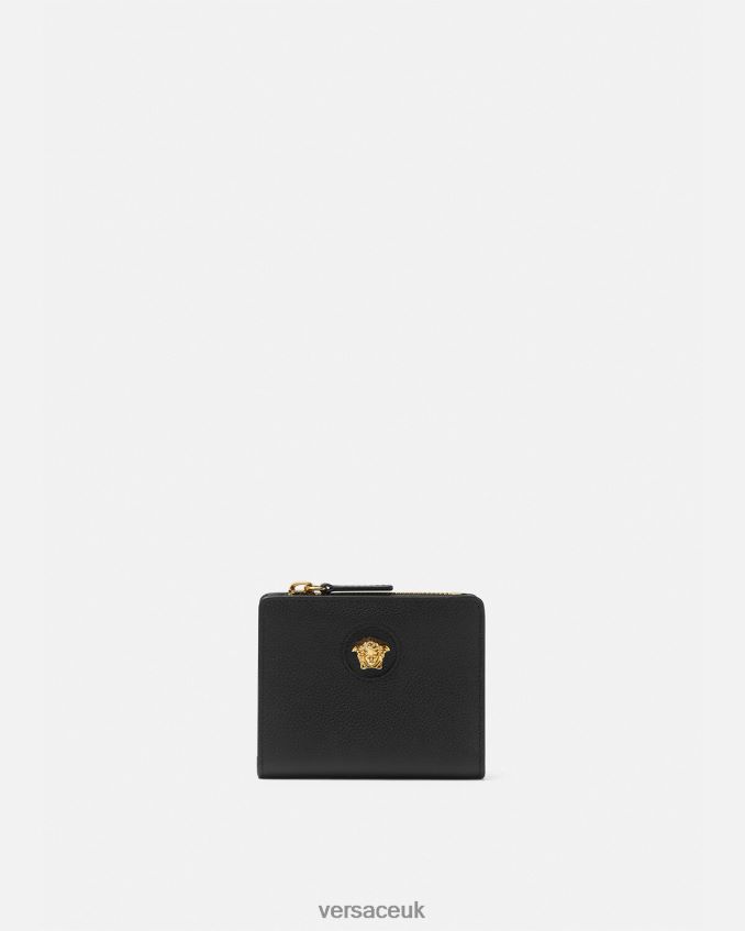 Women Versace La Medusa Wallet 6D2D06575 Black Accessories
