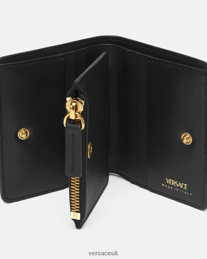Women Versace La Medusa Wallet 6D2D06575 Black Accessories