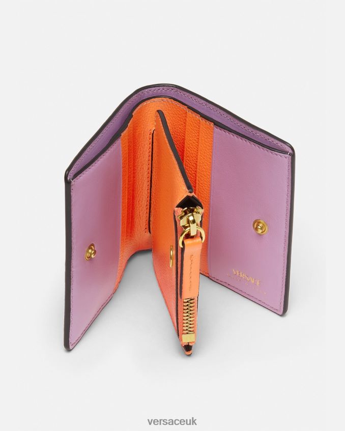 Women Versace La Medusa Wallet 6D2D06582 Orange Accessories