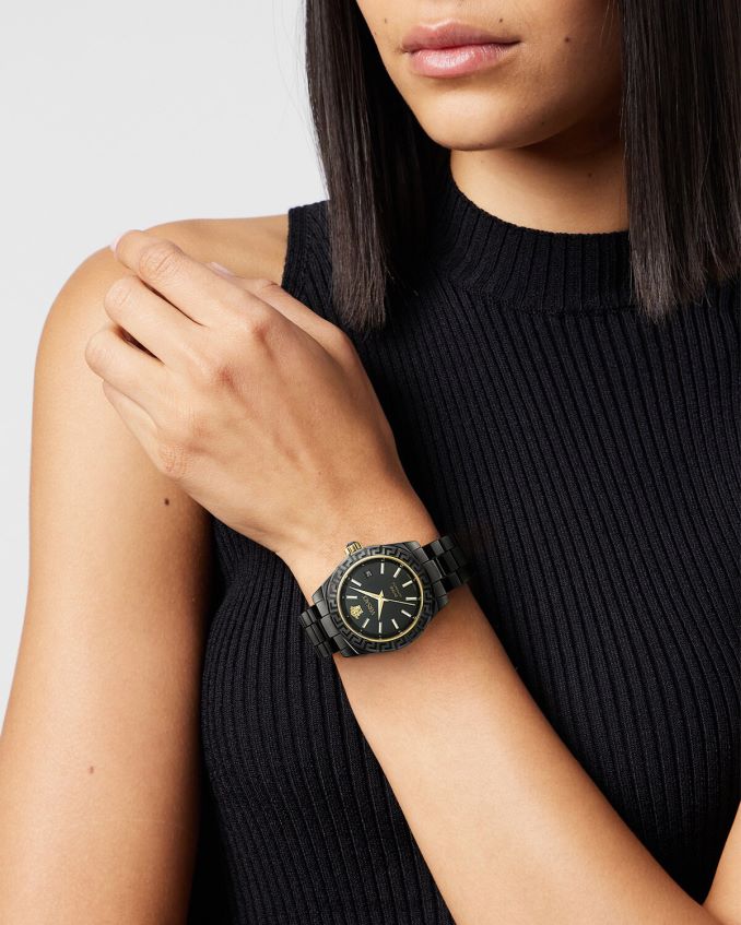 Women Versace DV One Automatic Watch 6D2D06935 Pnul Accessories