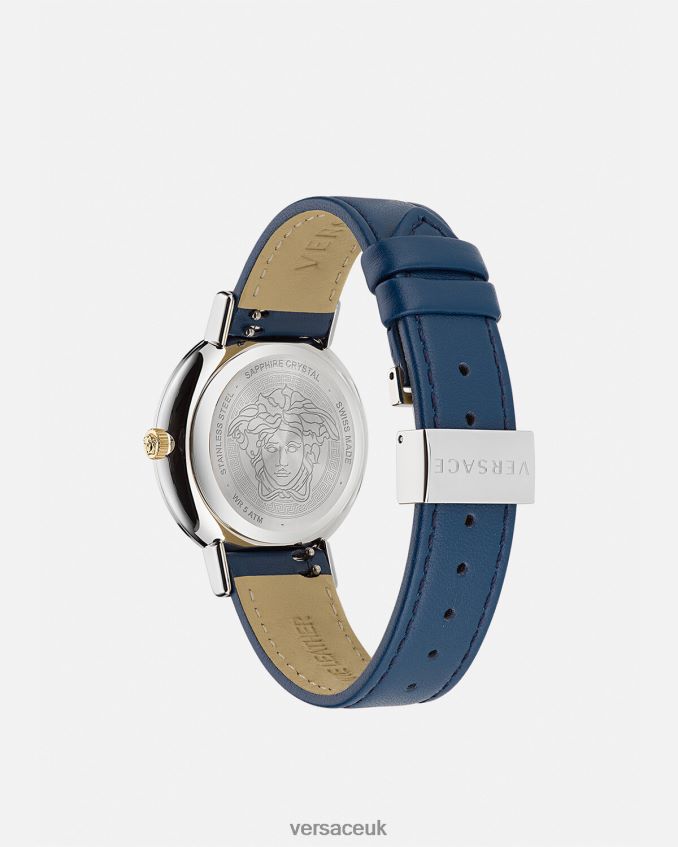 Women Versace Greca Chic Watch 6D2D06961 Blue Accessories