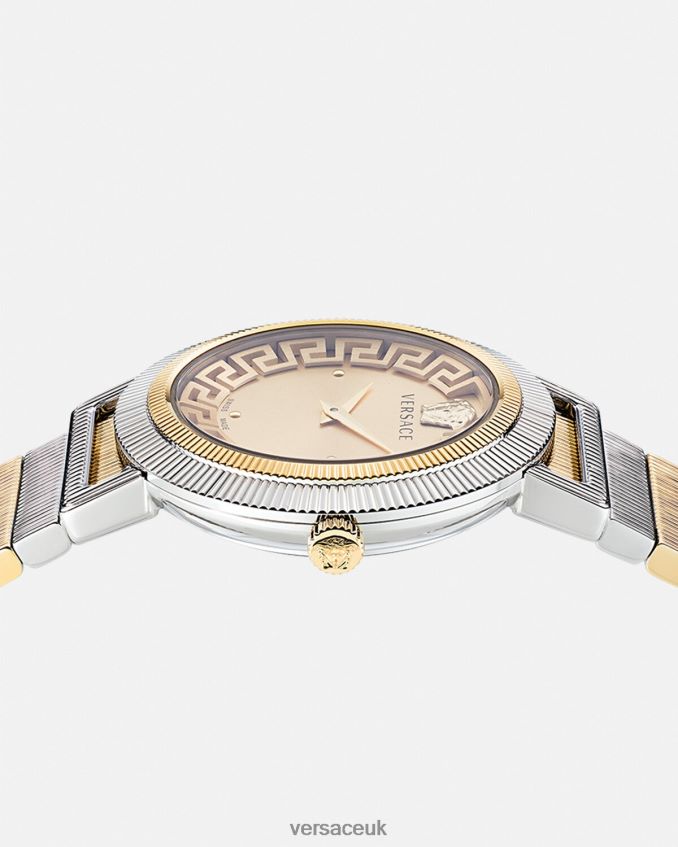 Women Versace Greca Chic Watch 6D2D06971 Gold & Silver Accessories