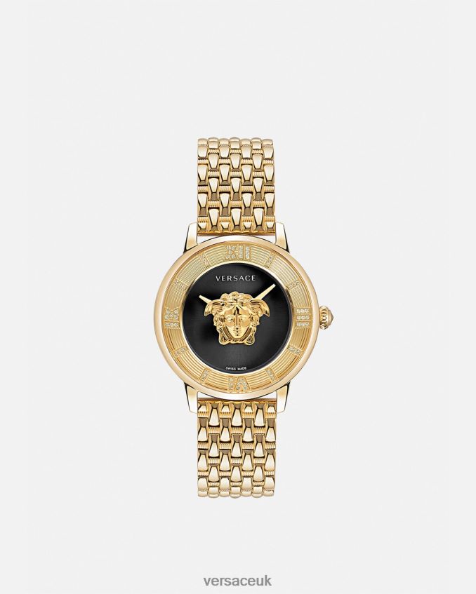 Women Versace La Medusa Diamond Watch 6D2D06962 Black & Gold Accessories